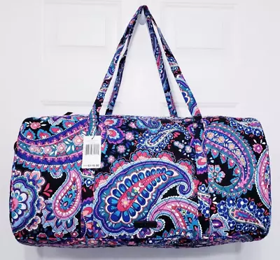 Vera Bradley Large Traveler Duffel Bag Haymarket Paisley NWT • $55