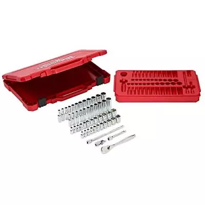 Milwaukee 48-22-9004 1/4-Inch Drive SAE And Metric Ratchet And Socket Set - 50pc • $46