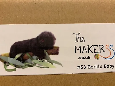 Needle Felting Kit (gorilla Baby) Unused Subscription Box The Makerss No Tools • £23