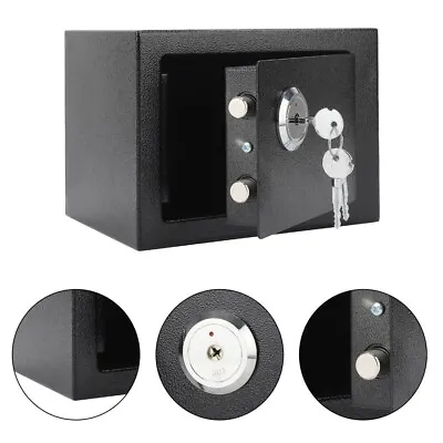 £14.39 • Buy 4.6l Solid Steel Safe Heavy Duty Fireproof Home Office Money Cash Valuables Box