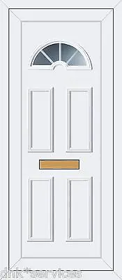 White Full Height Upvc Door Panel (carter Sandringham  Georgian ) Cut To Size  • £190