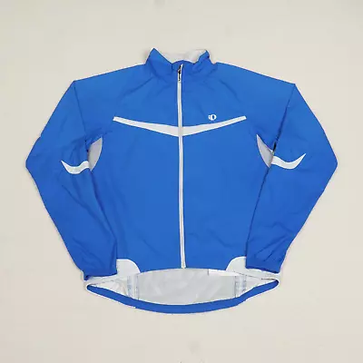 Pearl Izumi Barrier Cycling Jacket Mens Large Blue Elite Pocket Windbreaker • $25