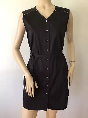 ALEXANDER MCQUEEN For Target Belted Studded Sleeveless Cotton Dress (Size M) • $59.95