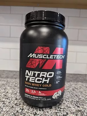 MuscleTech Nitro-Tech Whey Gold Protein Powder Cookies And Cream 2 Lb 28 Serving • $29.99