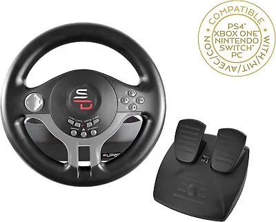 £55.99 • Buy Xbox One PS4 PS3 PC Steering Wheel And Pedal Set Gaming Racing Driving Simulator