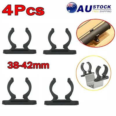 4/8pcs 38mm Oars Clips Black Multi Purpose Nylon Tube Holder Paddles Gaffs AU • $10.66