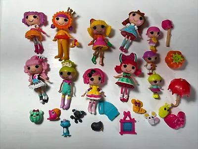 Lalaloopsy Mini Doll Collection Lot With Accessories • $11.50