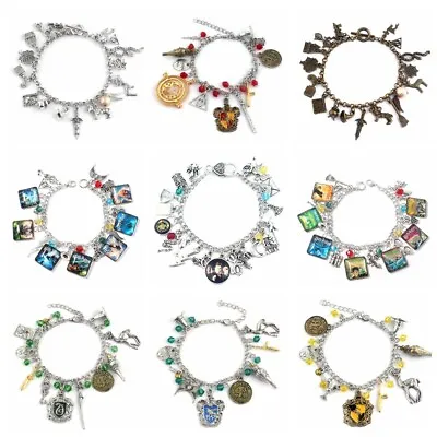 $10.99 • Buy Harry Potter Silver/Gold Plated Charm Bracelet Perfect Gift AU Stock