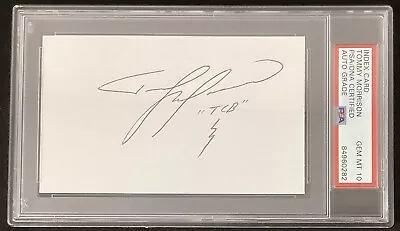 Tommy Morrison Signed Index Card Boxing Champion HOF Autograph PSA/DNA Rocky 10 • $199.99