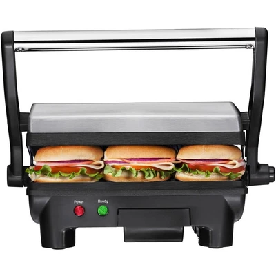 $39.48 • Buy Chefman Electric Panini Press Grill Gourmet Sandwich Maker Non-Stick Plate Black