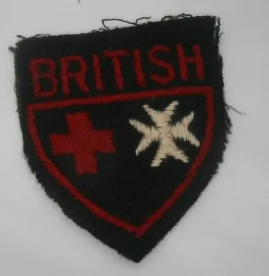 £35 • Buy British Red Cross And St Johns Combined Service 2WW  Cloth Formation Sign 