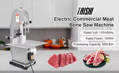 Meat Cutting Machine 1500W 15x19 In Workbench 2 HP Commercial Bone Saw Machine • $439.53