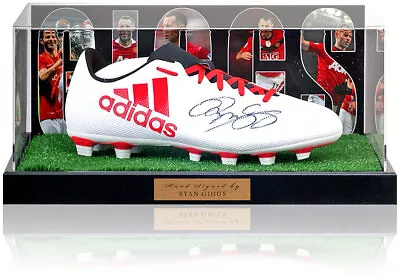 Ryan Giggs Manchester United Hand Signed Football Boot Presentation AFTAL COA • $359.33