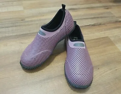 £15.34 • Buy Muck Boot Co. Muckster Waterproof Shoes Pink Black Houndstooth Women's 4/4.5