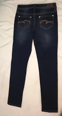 LN Justice 12 R Simply Low SUPER SKINNY Regular Jeans Girls Cotton Stretch EUC • $5.99