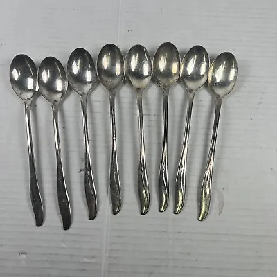 Vintage Meriden SP Co Ice Tea Spoons 8 Silver Plate Flatware Silverware 🥄  MCM • $21.30