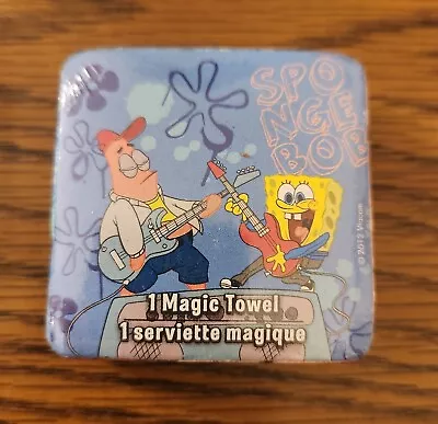 Spongebob Squarepants & Patrick Magic Washcloth 100% Cotton 11.5”x11.5” NEW • $12.49