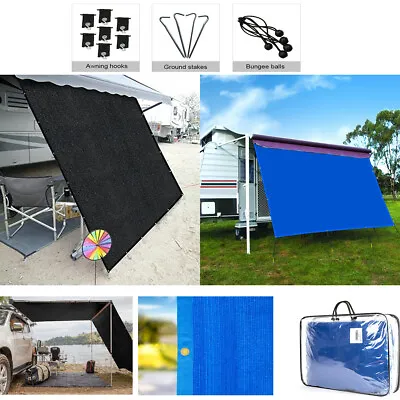 Shatex 90%RV Awning Sun Shade Privacy Screen Free Kit With GrommetsVarious Size • $39.99