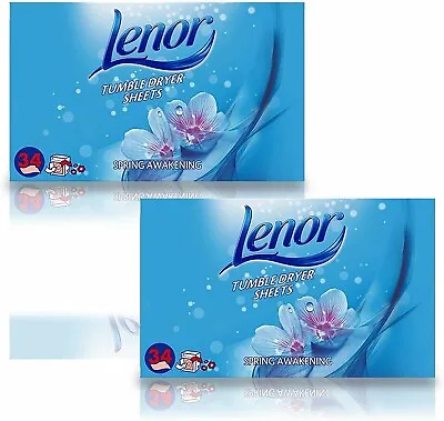 2 Pack Of Lenor Tumble Dryer Fabric Conditioner Sheets Spring Awakening • £9.49