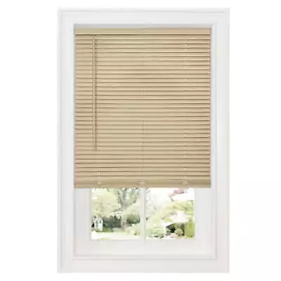 Achim 1  Cordless Vinyl PVC Durable Mini Blinds Beige 29 In X 29  Free Shipping • $17.46