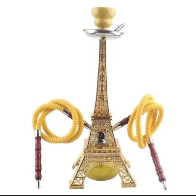 PARIS EIFFEL TOWER MODERN Hookah Shisha Collectible ITEM 2 Hoses H 16  W 6  • $120