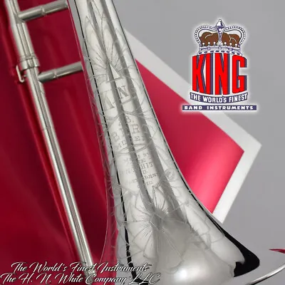 1949 Vintage King H. N. White 2B Liberty Trombone Silver Style • $2699