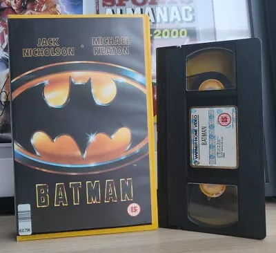  BATMAN Big Box Ex-rental Rare Michael Keaton & Jack Nicholson. No Mould On Tape • £45