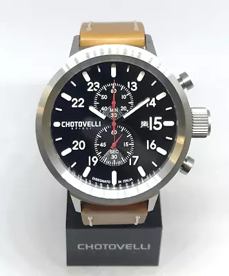 Chotovelli Big Pilot Uboat 50mm Chronograph Watch Ref.747-12 • $357.61