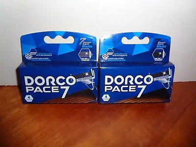 $27.95 • Buy Lot 2-4 Packs Dorco Pace 7 Razor Cartridges For Men W/7 Precision Blades 8 Total