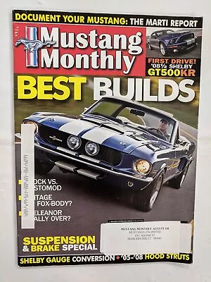 Mustang Monthly Magazine August 2008 Suspension & Brake-M295 • $10.99