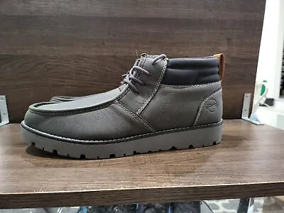 Weatherproof Vintage Men's Faux-Leather Chukka Boot Grey 8M New • $33.71