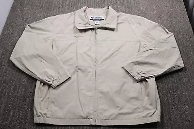 Columbia Cape Back Jacket Outdoor Classic Full Zip Interior Pockets Men's XL • $26.79