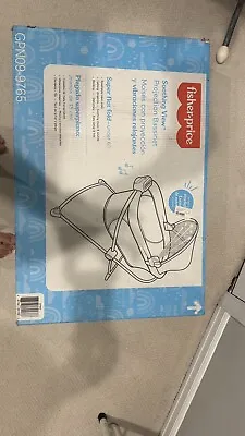 Fisher-Price Soothing View Bassinet Rainbow Showers Portable Cradle Baby Crib • $40