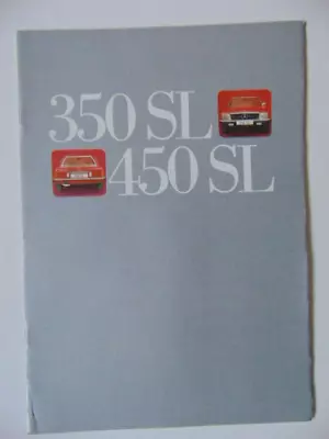 Original 1973 Mercedes Benz 350SL And 450SL Brochure German Version • $18