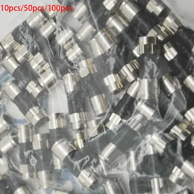 £13.19 • Buy 50/100Pcs F-Type Compression Connector Crimp Plug For RG6 Coaxial Cable UK