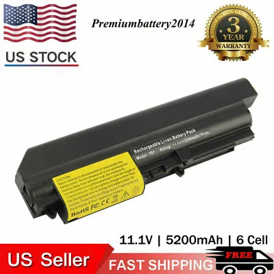 6 Cell Battery For IBM Lenovo ThinkPad T400 R400 7443 R61 T61 R61e 42T5262  • $16.99