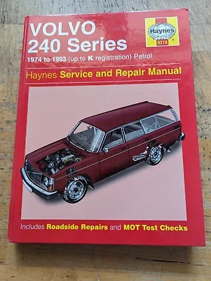 Volvo 240 Series (Petrol) 1974-1993) Haynes Workshop Manual  • $7.41