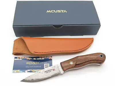 Mcusta Mike Irie Sport 100 Seki Japan Wood Damascus Fixed Blade Hunting Knife • $296