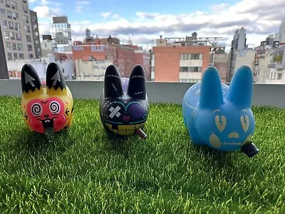 Kidrobot Deadly Sins Labbit 3 Pack Pride GID Dejection Sloth Kozik • $27.86