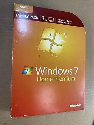 Genuine Microsoft  Windows 7 Home Premium Family Pack 64-Bit Retail Product Key • $29.74