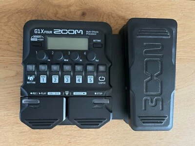 $95 • Buy Zoom G1X Four Guitar Looper Effects Processor With Expression Pedal (Tested)