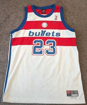 Vintage Men's Nike Y2K Washington Bullets Michael Jordan Basketball Jersey • $44.99