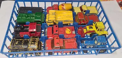 1970s Matchbox Lesney Superfast. Lot Of 12 Toys & Tray. Trains Tractors Trucks • $24.99