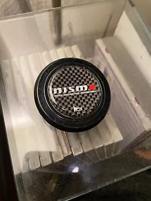 Nismo Mid Logo Carbon Horn Button Steering Wheel Old Rare R32 R34 Z33 Silvia JDM • $249