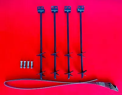 Mobile Home Parts Set Of 4 Auger Type Anchors Tie Down Straps & Bolts • $118.88