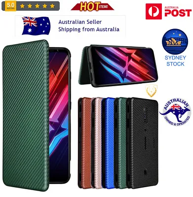 Carbon Fiber Texture Magnetic Horizontal Flip TPU + Leather Case For Red Magic • $29.99