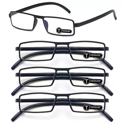 TERAISE 4-Pack Upgrade Reading Glasses Ultralight Reader Anti-blue Glasses • $20.99