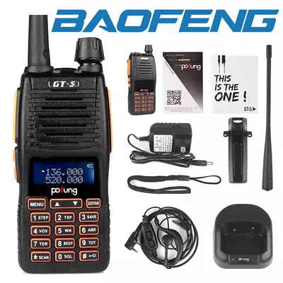 $19.99 • Buy Baofeng GT-5 5W Dual Band Walkie Talkie VHF UHF Ham Scanner Two-way Radio