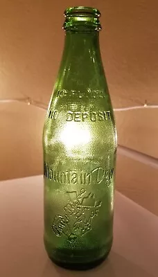 Vintage 1960's No Deposit MOUNTAIN DEW Bottle HILLBILLY 10oz • $15