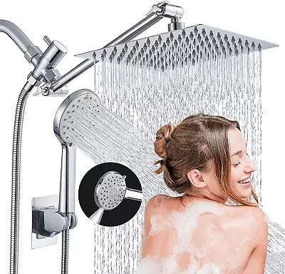 Ashwanth 8” Rain Shower Head With Handheld Spray Combo High Pressure Adjustable • $29.93